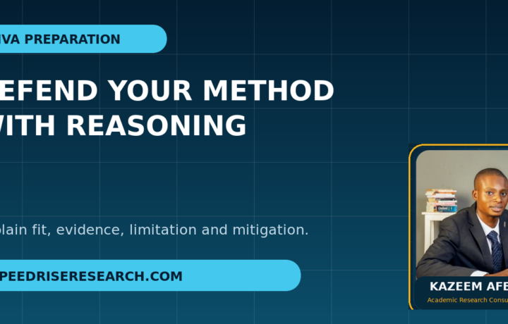 How to Defend Your Methodology During a Thesis Viva