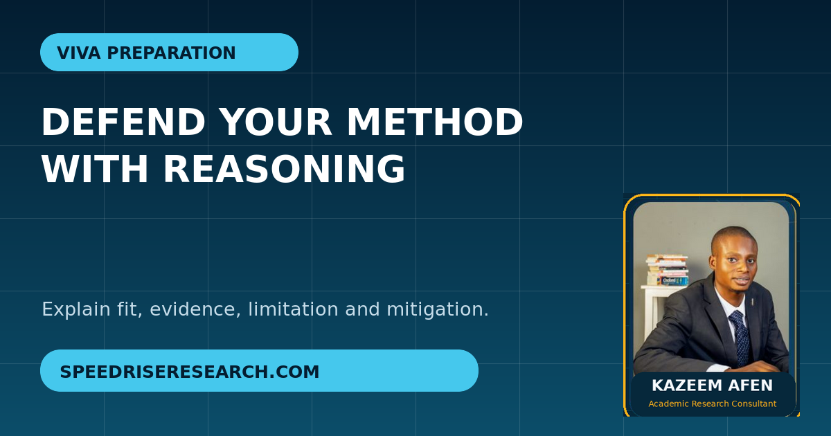 How to Defend Your Methodology During a Thesis Viva