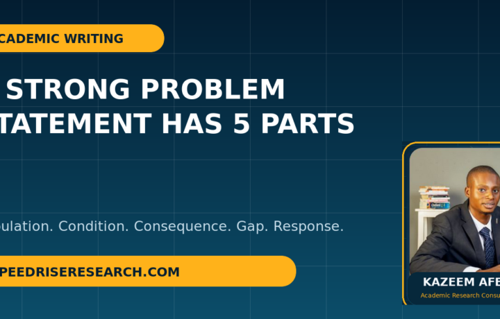 How to Write a Research Problem Statement That Is Specific and Defensible