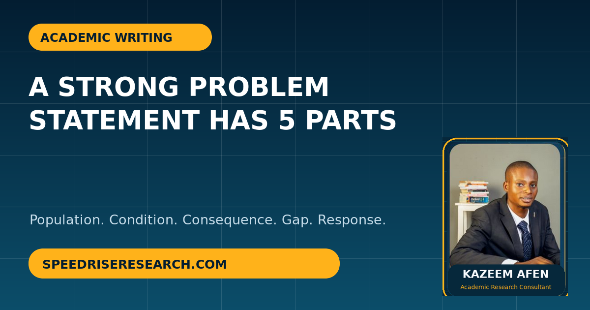 How to Write a Research Problem Statement That Is Specific and Defensible
