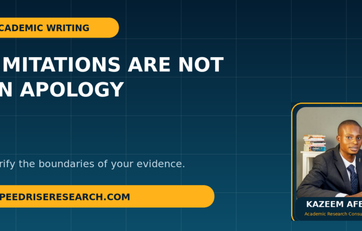 How to Write Research Limitations Without Undermining Your Study